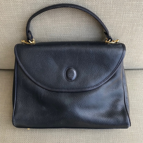 Navy Mark Cross Handbag - Picture 5 of 8